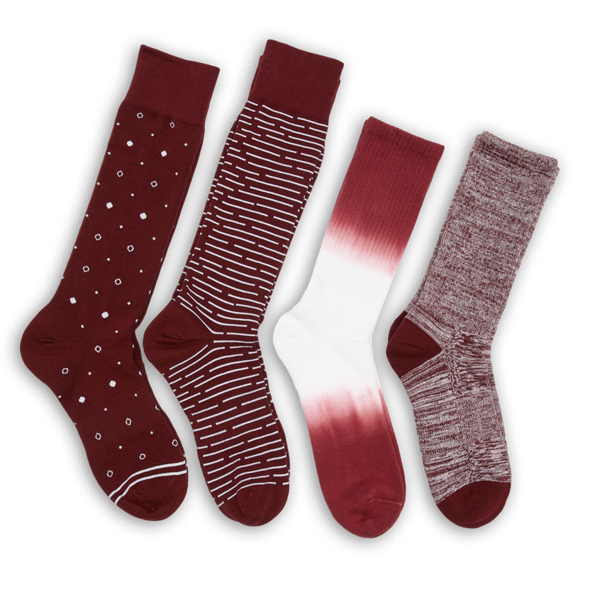 Maroon Mixed 4 Pack -A