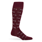 Maroon Howdy Dress Socks