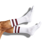 Maroon Retro Casual Socks