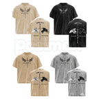 Men's Isaiah 54:17 Bible Verse T-Shirt – Christian Armor of God Sword & Shield Tee, Vintage Washed Cotton Hebrews 13:6 Church Gym Wear