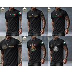 Mexican-Themed Print T-Shirt for Men – Retro Mexico Pride Graphic Tee, Bold Latino Heritage Unisex Streetwear Shirt