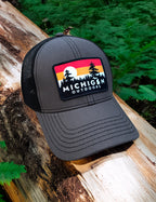 Tree Line Trucker Cap - Gray