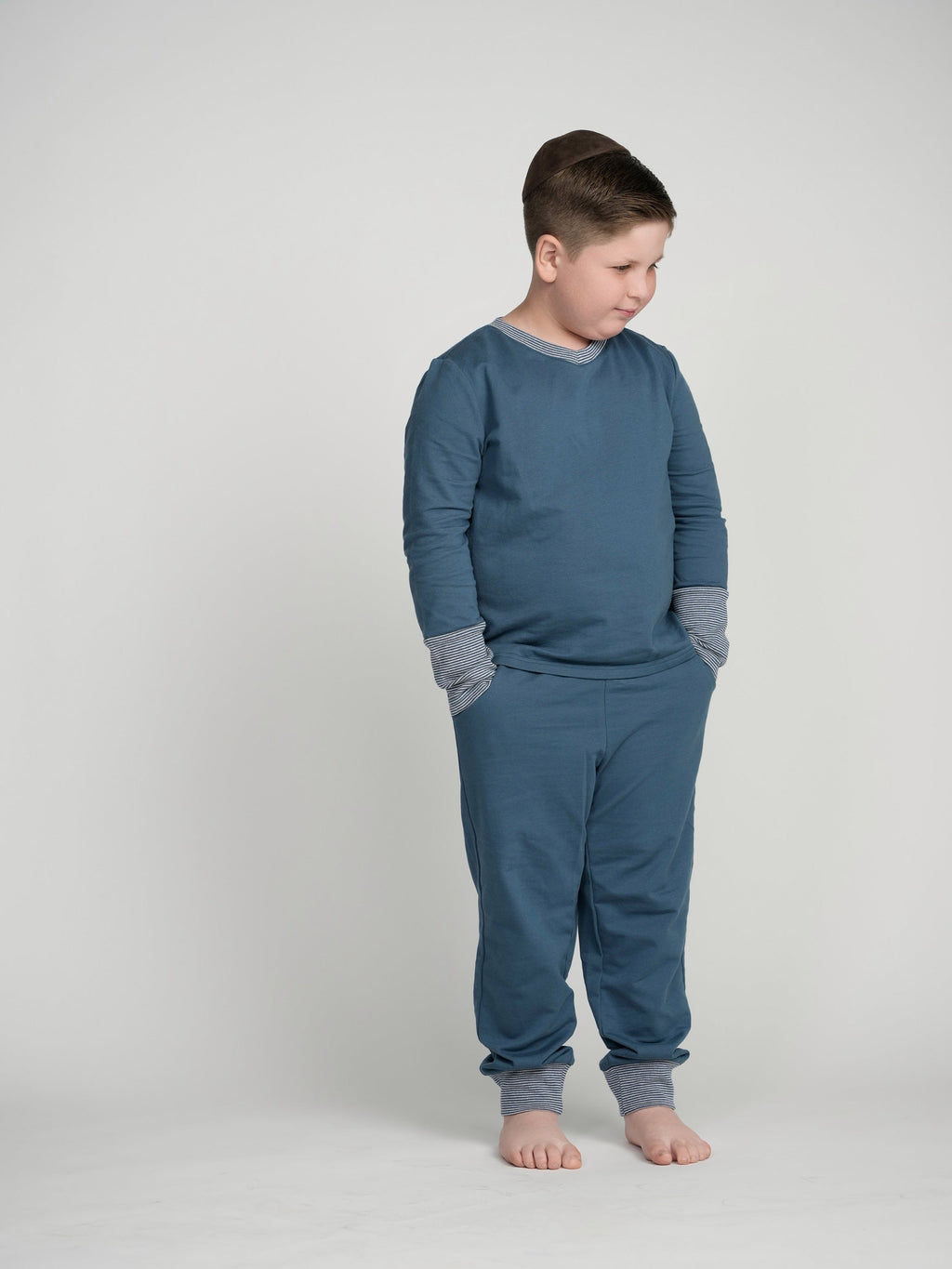 Sapphire Cuffed Pajamas