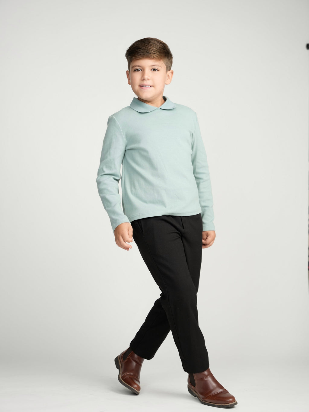 Seafoam Collar Top (Long Sleeve)