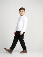 White Collar Top (Long Sleeve)