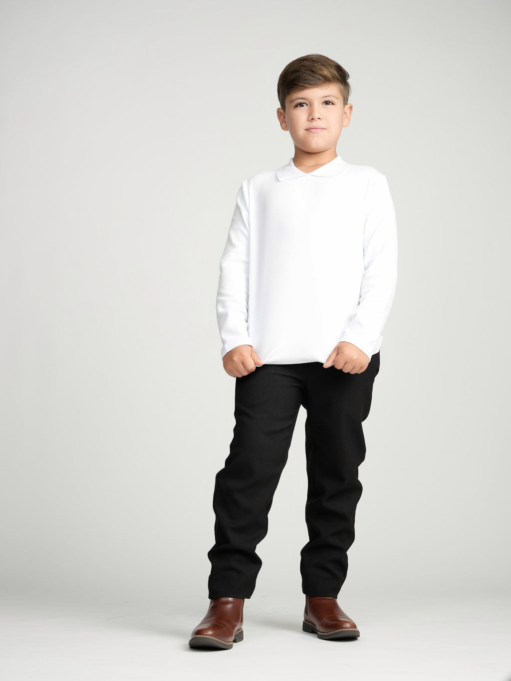 White Collar Top (Long Sleeve)