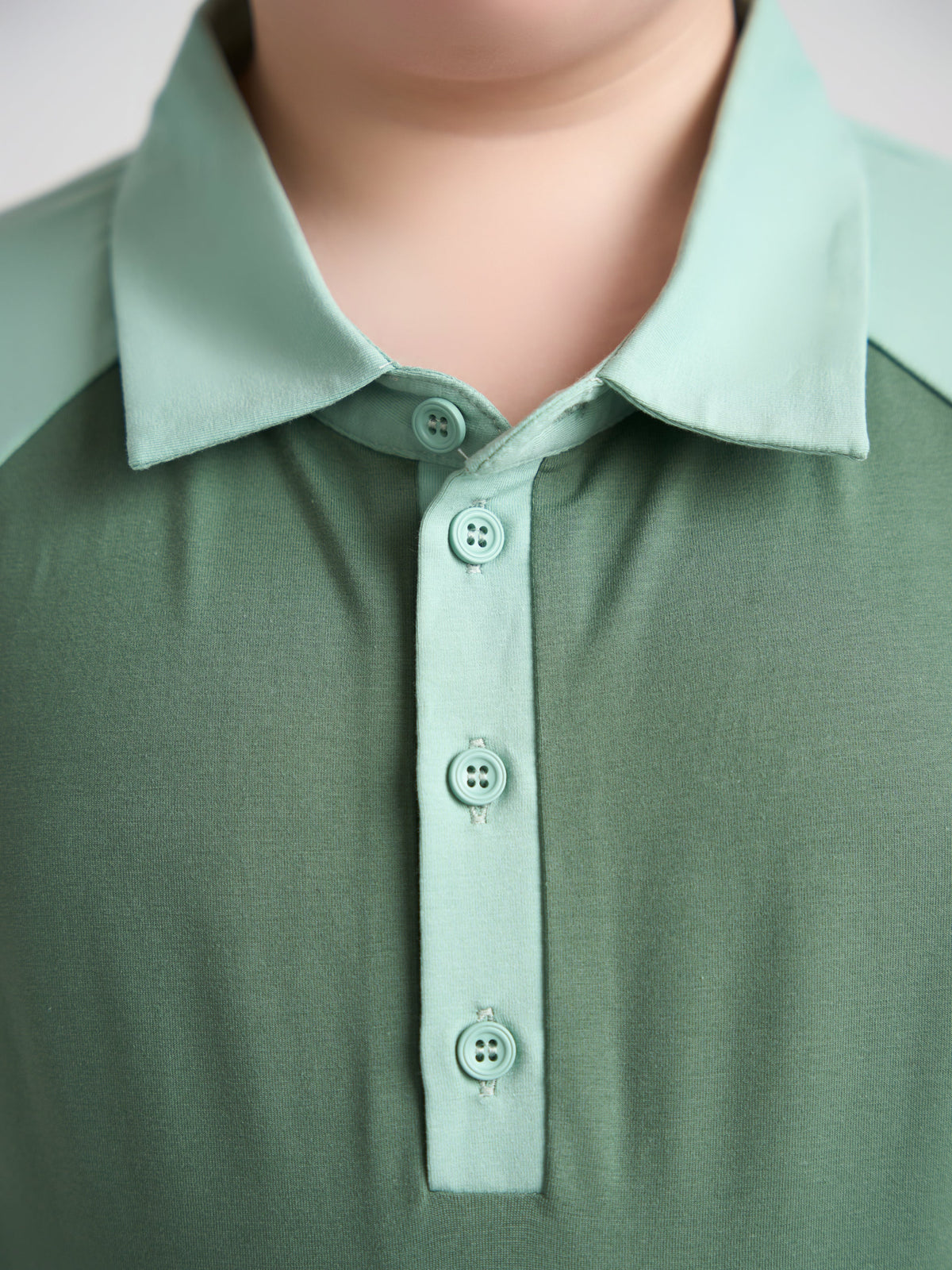 Jade Accent Shoulder Polo