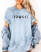 Moon Phase Nature Comfort Colors Garment-Dyed T-Shirt – Summer Vacation Camping Graphic Tee