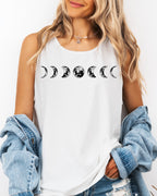 Moon Phase Comfort Colors Tank Top – Celestial Astrology Minimal Graphic