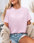Mrs Custom Personalization name Honeymoon Comfort Colors Garment Dyed T Shirt