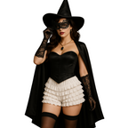 Malco Modes Ruffle Shorts for Women â?? White Shorts Lace Bloomers, Sexy Ruffle Shorts, Halloween Boy Shorts & Y2K Costumes