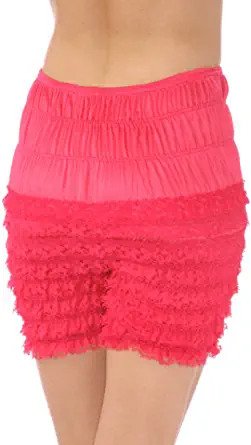 Pettipant N24 Women's Sexy High Waist Ruffled Petti pants - Raspberry malcomodes-biz.myshopify.com