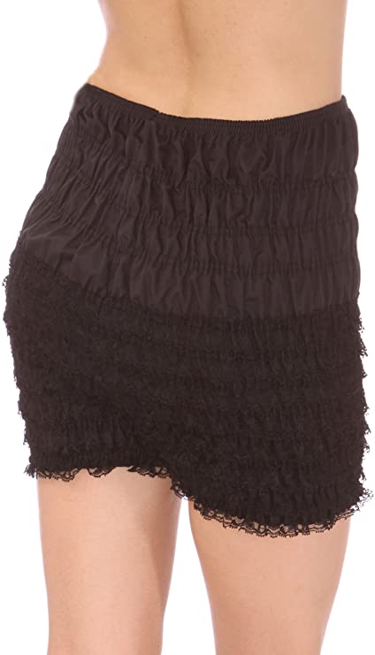 Pettipant N29 Women's Sexy Ruffle Adult Petti pants-Black malcomodes-biz.myshopify.com
