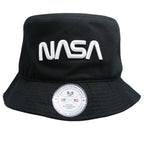 NASA Relaxed Bucket Hat,Worm,Black, L_XL