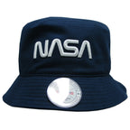 NASA Relaxed Bucket Hat,Worm,Navy, S_M