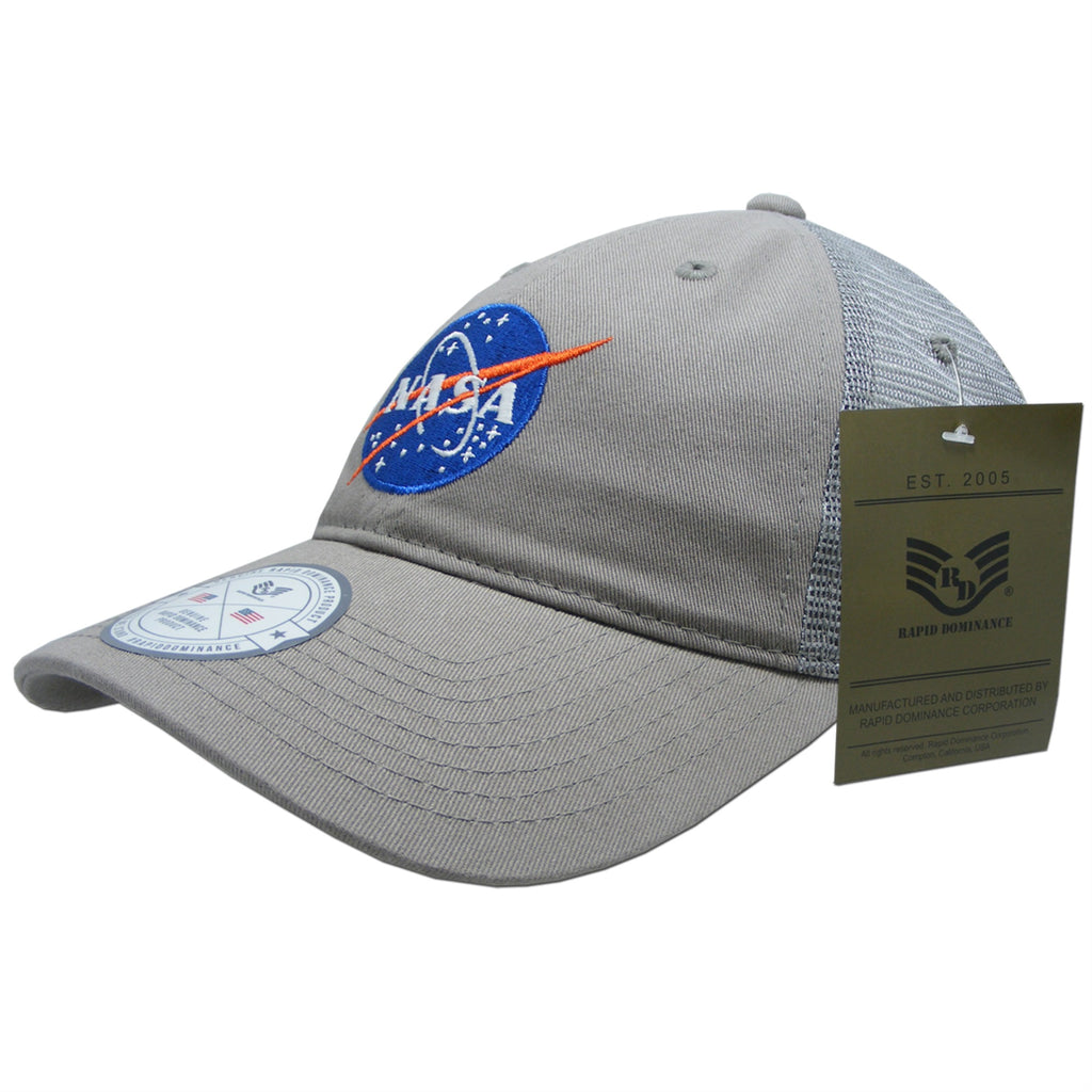NASA Relaxed Trucker Cap, Meatball, GRY