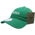 NASA Relaxed Trucker Caps, Worm, Kelly