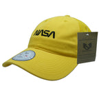 NASA Soft Trucker Caps, Worm, Yellow