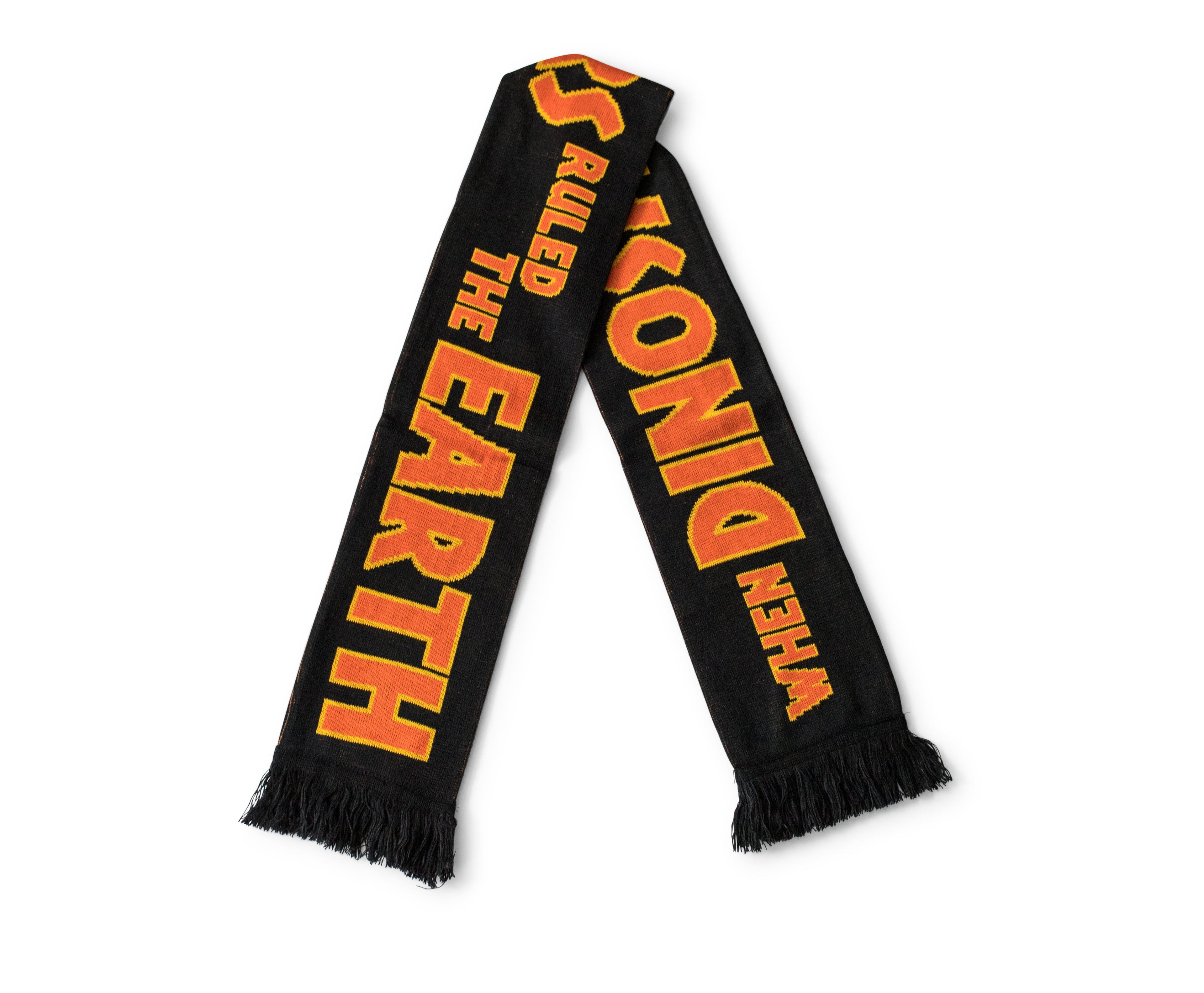 Jurassic Park Large Knitted Scarf When Dinosaurs Ruled The Earth