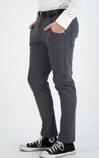 NEW & UPDATED Super - Stretch Men's Chinos //Casual// Dark Charcoal - Performance Collection