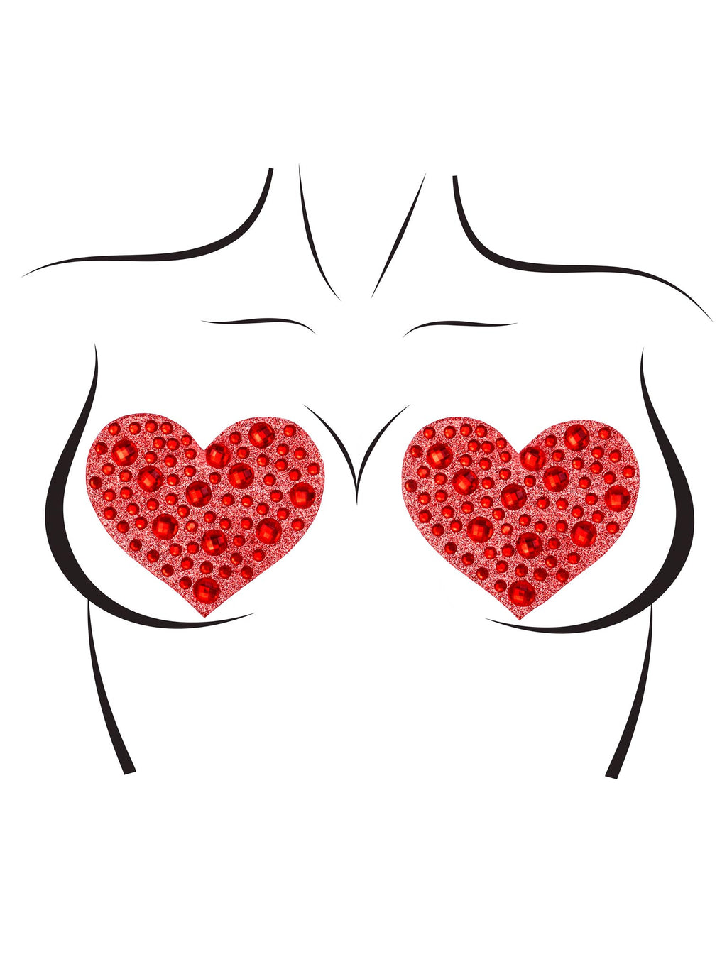 Amore adhesive nipple jewel stickers.
