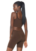 Leg Avenue 2 PC Seamless opaque spandex c Deep Color