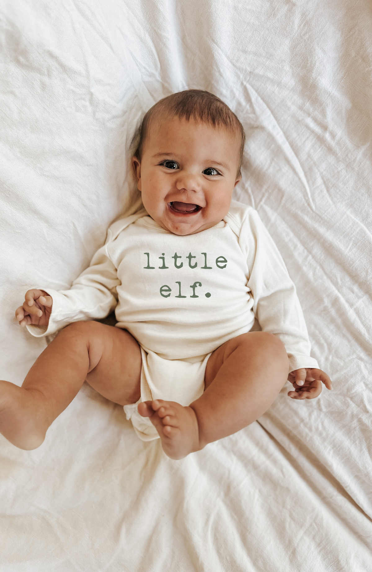 Little Elf Organic Baby Bodysuit Long Sleeve