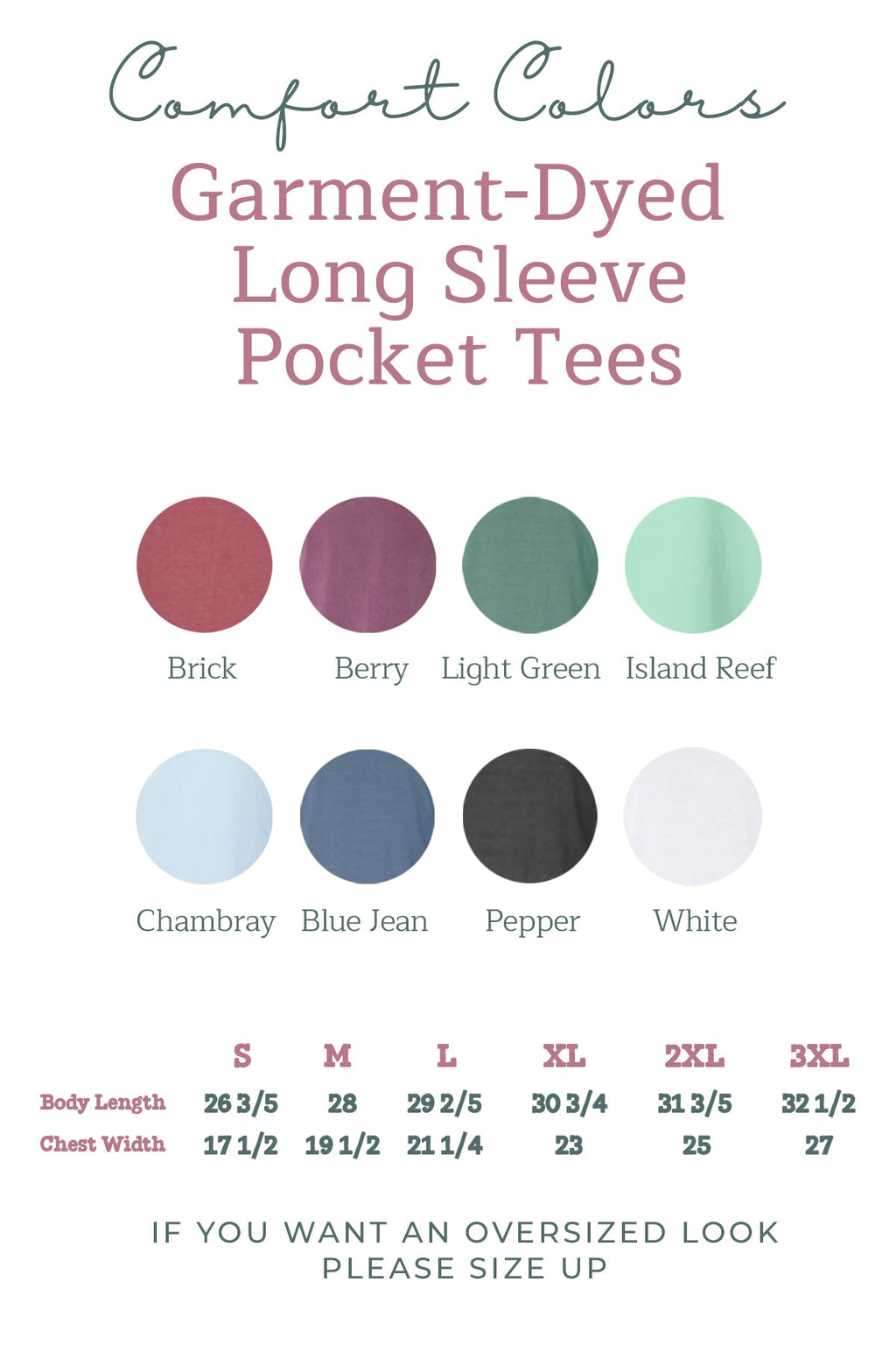 Palm Tree Beach Vacation Pocket Comfort Colors Long Sleeve Shirt