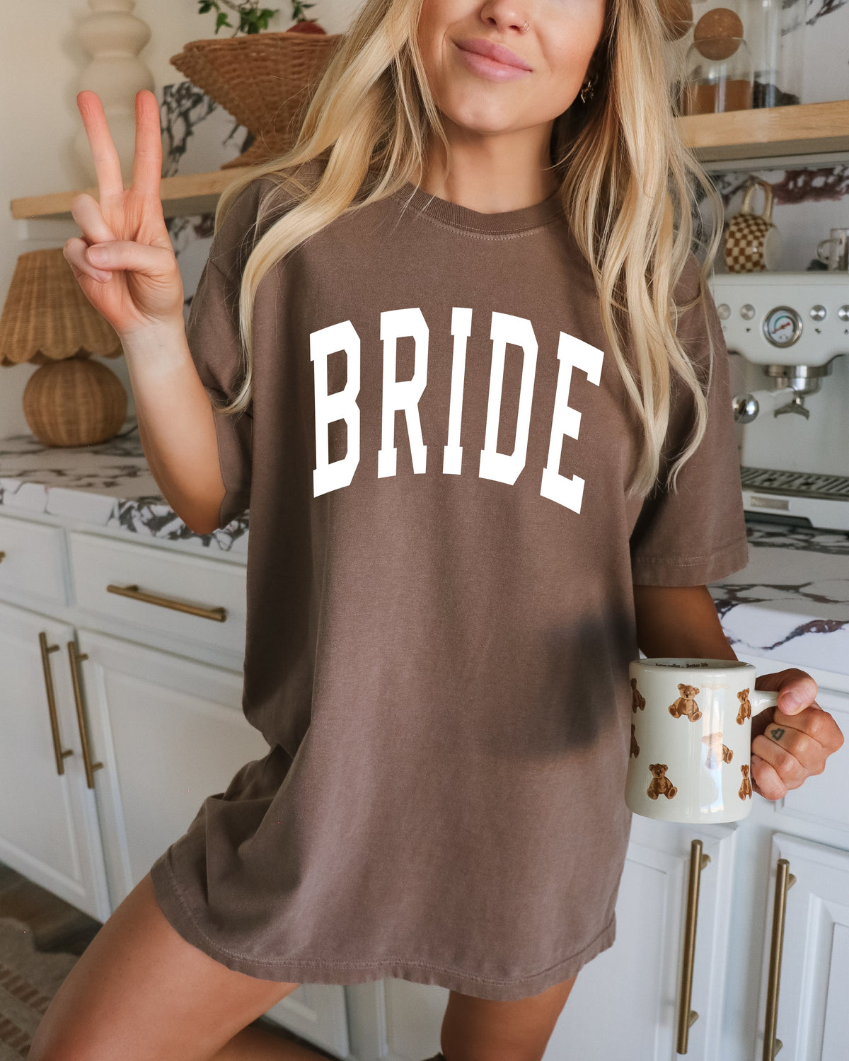 Bride Mrs Honeymoon Comfort Colors Garment Dyed T Shirt