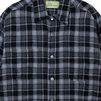 Black Wool Button Up Shirt
