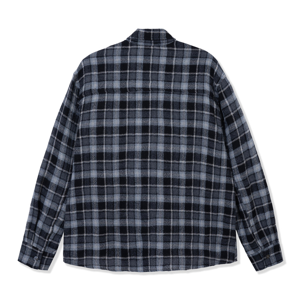 Black Wool Button Up Shirt