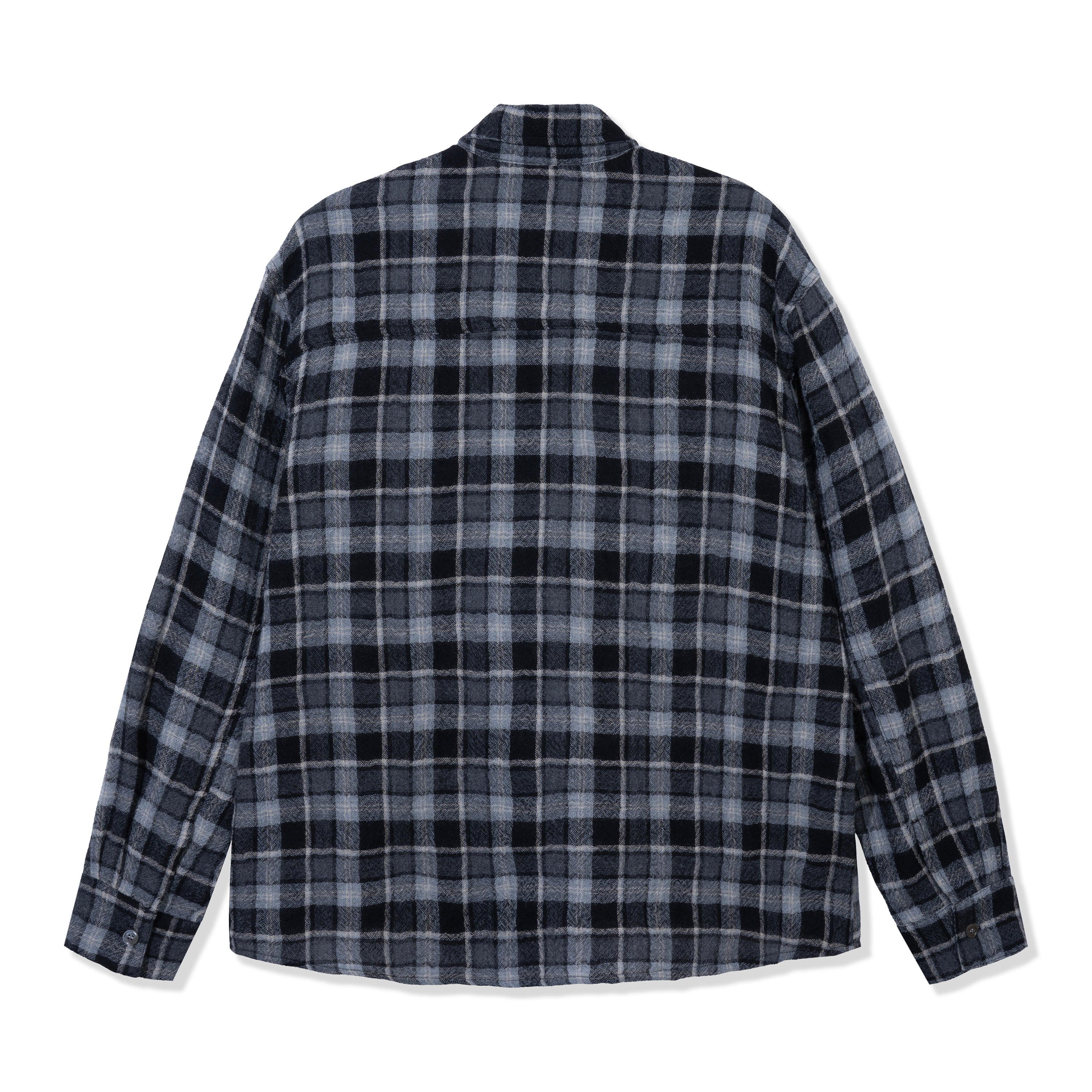 Black Wool Button Up Shirt