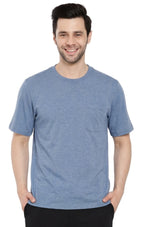 Men's Heavyweight Short Sleeve Crew Neck T-Shirt with Chest Pocket