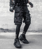 IBS429 Paratrooper Matte Black Shorts
