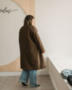 Boucle Midi Coat - Brown