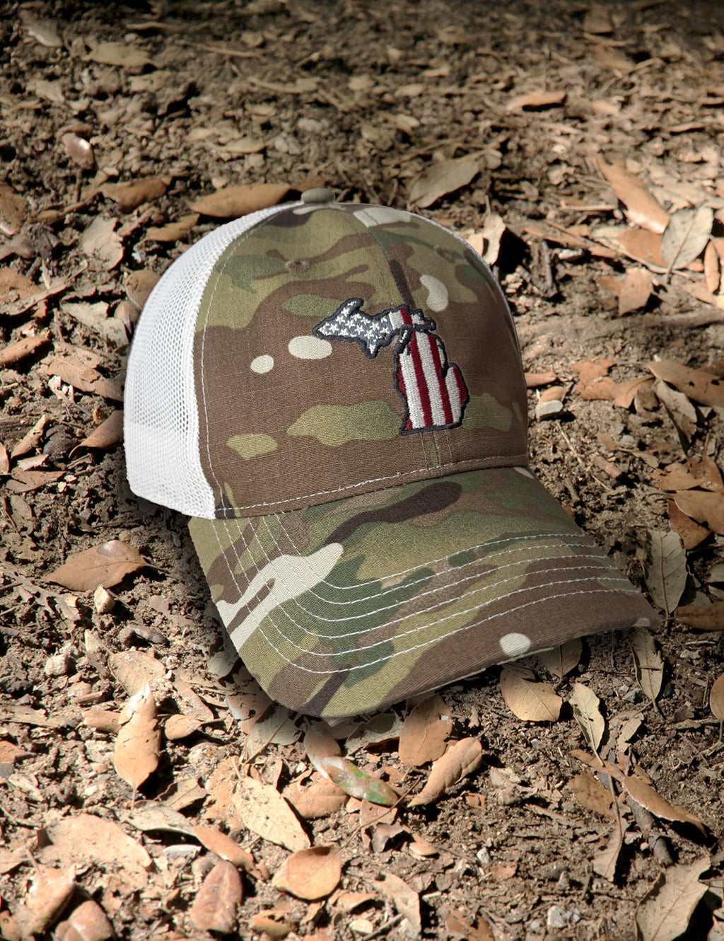 Old Glory Trucker Cap - Camo