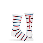 White Stripe Ole Miss Casual Crew