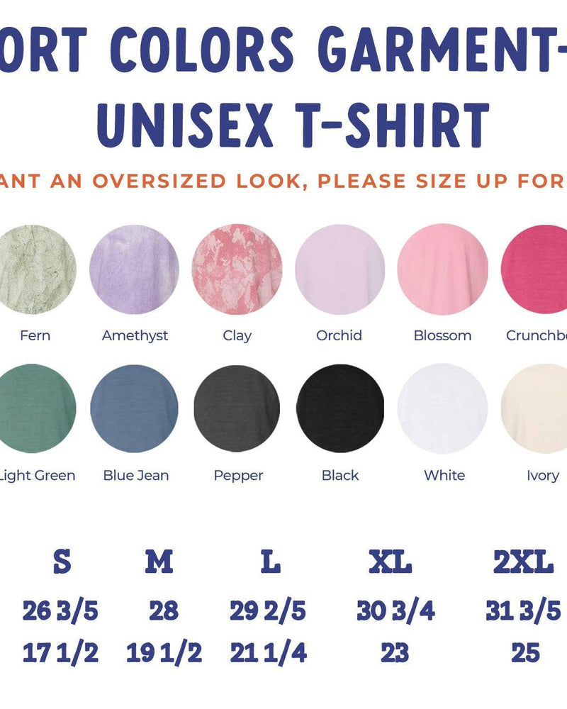 Dad Personalized est year Comfort Colors T Shirt (cali left chest)