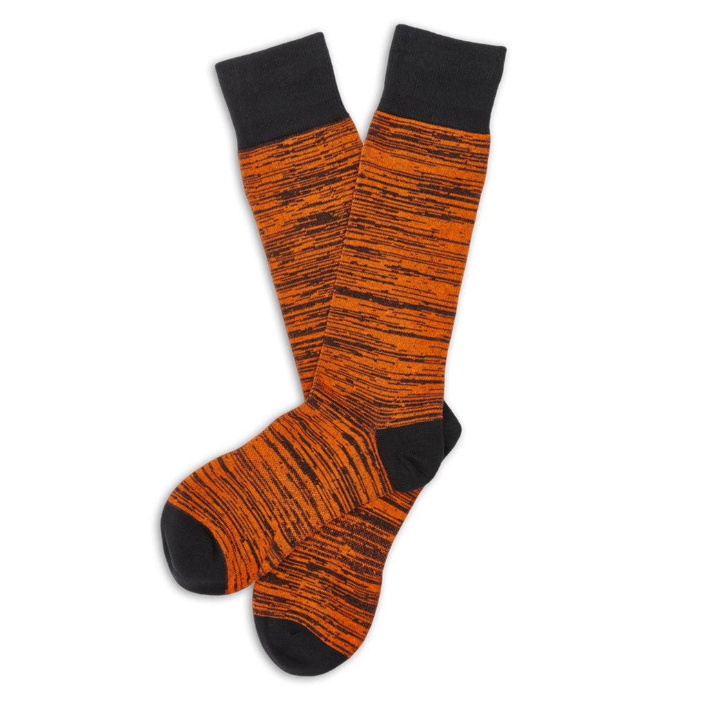 Orange / Black Dress Socks 4-Pack