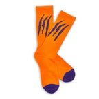 Orange / Purple Scratch Casual Socks