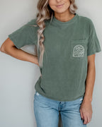 Outdoor Mountain Nature Comfort Colors Pocket T Shirt