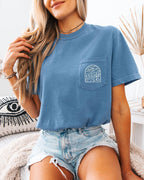 Outdoor Mountain Nature Comfort Colors Pocket T Shirt