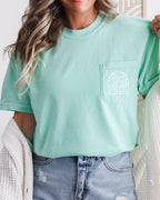 Outdoor Mountain Nature Comfort Colors Pocket T Shirt