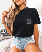 Outdoor Mountain Nature Comfort Colors Pocket T Shirt