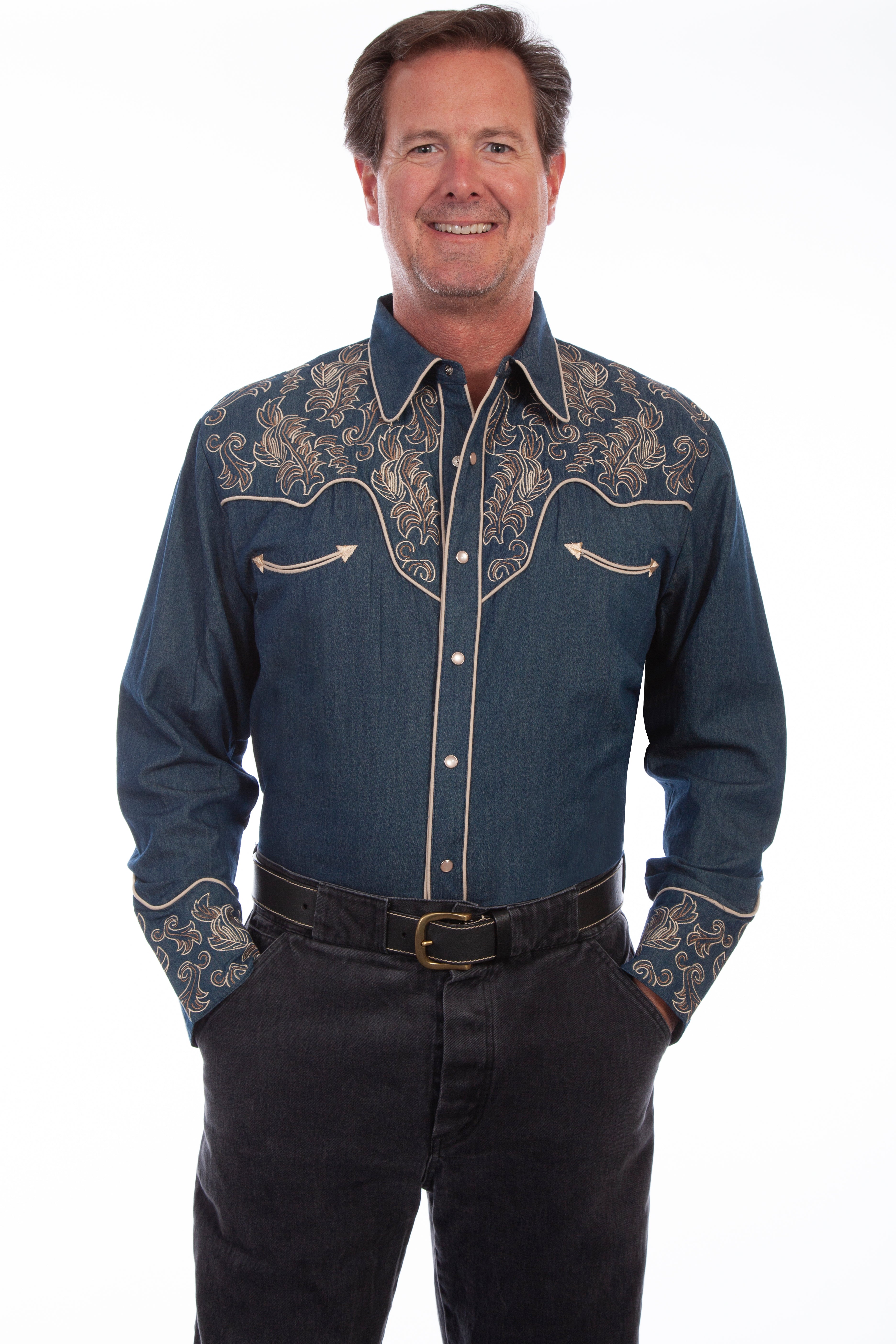 FLORAL EMB. SHIRT