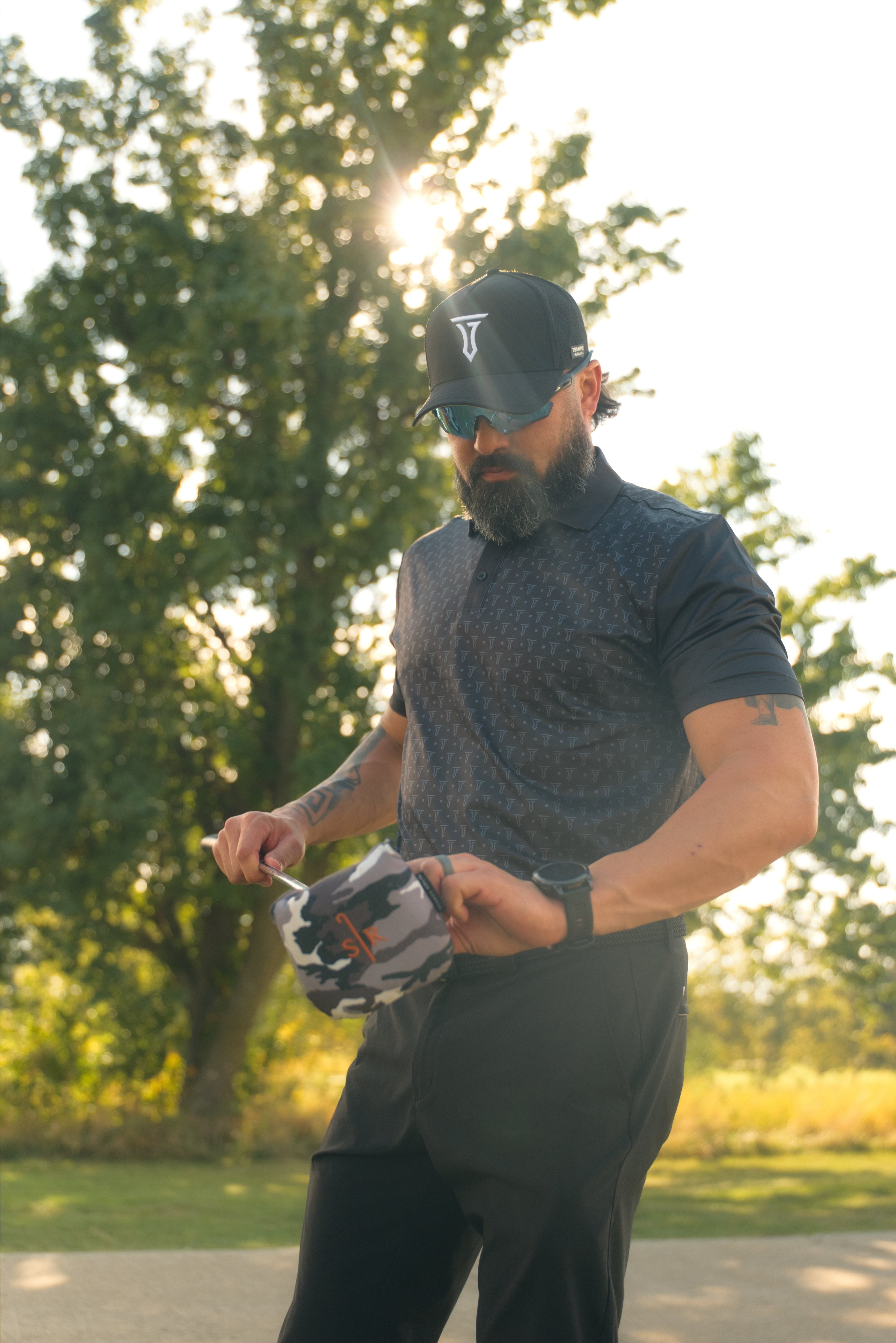 Tempo T Performance Polo - Black