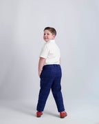 Blue Windowpane Dress Pants