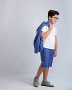 Egyptian Blue Short Dress Pants