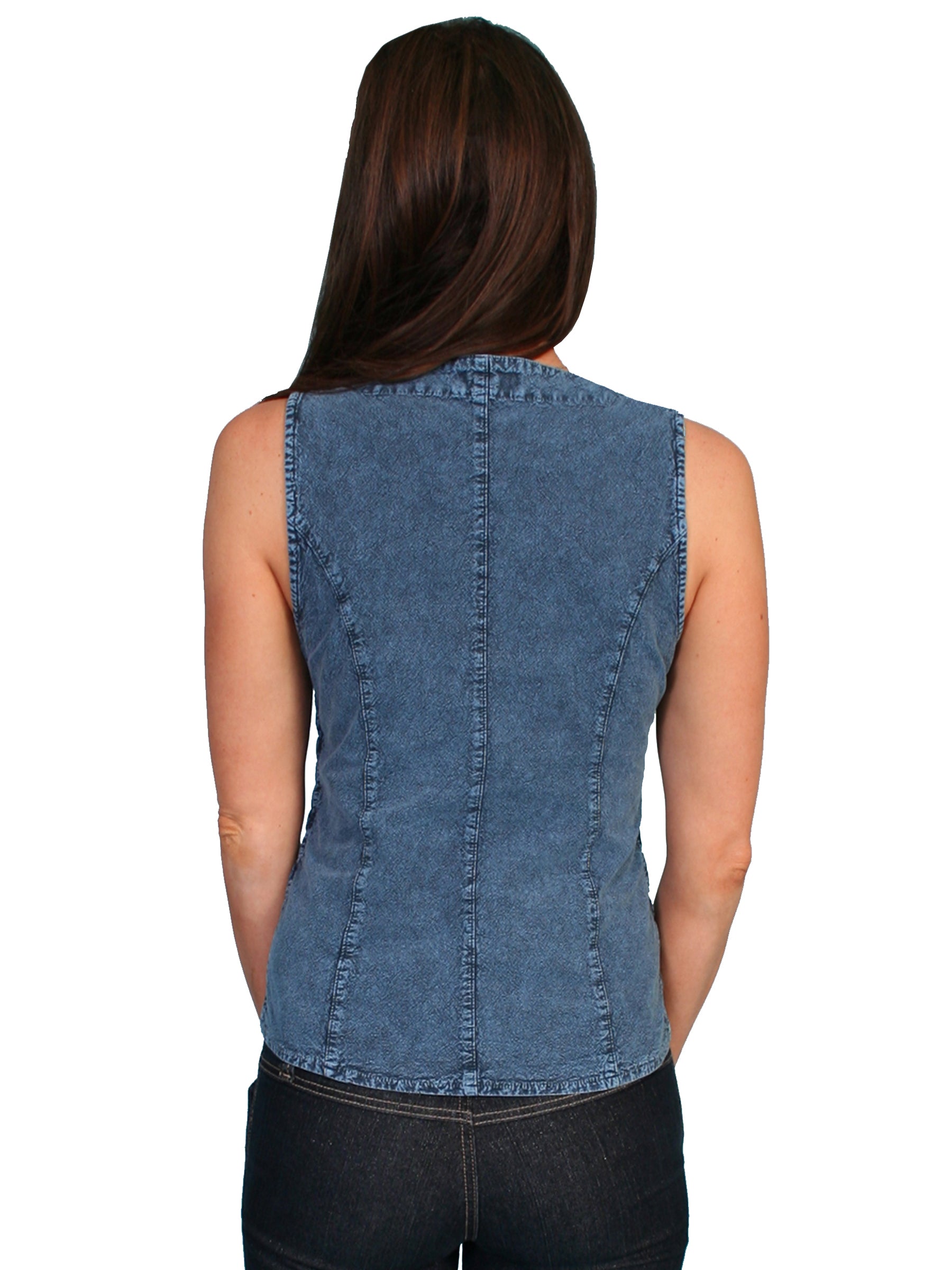 SLEEVELESS BLOUSE PERUVIAN COTTON