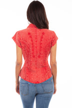 CAPSLEEVE PERUVIAN COTTON BLOUSE